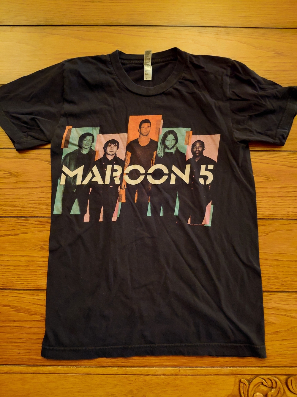 Black Graphic Band Logo T‑Shirt